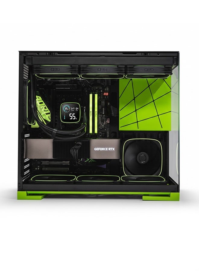 Game Sekret Elite Gaming PC - Intel Core Ultra 9-285K | GeForce RTX 5080 16GB | 32GB DDR5 RAM-1TB NVMe SSD | 360mm w/LCD Liquid Cooler-Z890 MB-1000W Platinum PSU | WiFi-Bluetooth-Windows 11 Pro | Game Sekret Desktop Computer | 1 Year Warranty Black/Green - Image 2